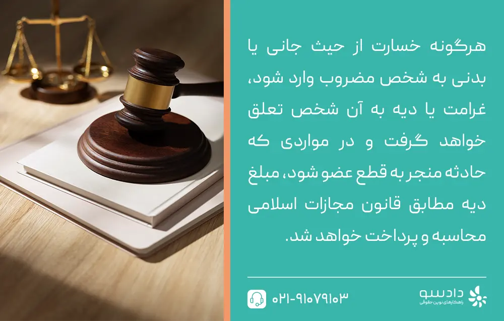 مراحل دریافت غرامت حادثه
